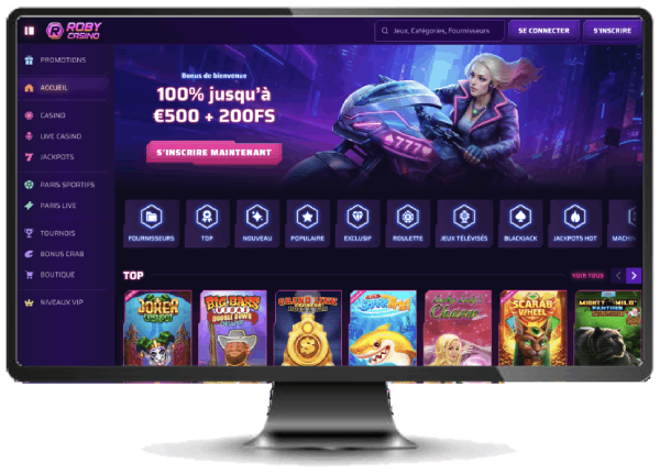 roby casino version desktop
