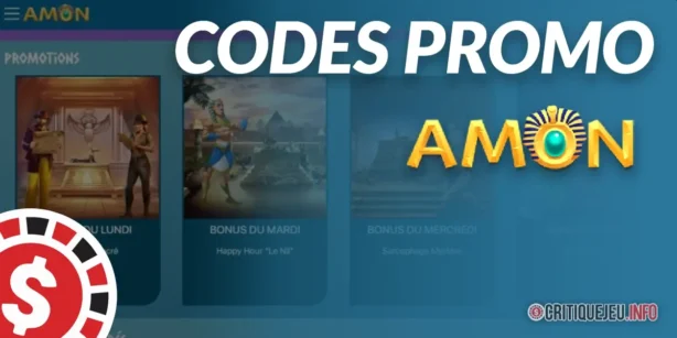 Bonus Amon Casino et codes promos actifs en 2026