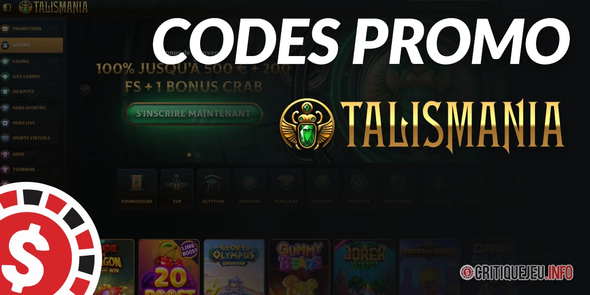 Codes Promo Talismania disponibles en Juin 2026