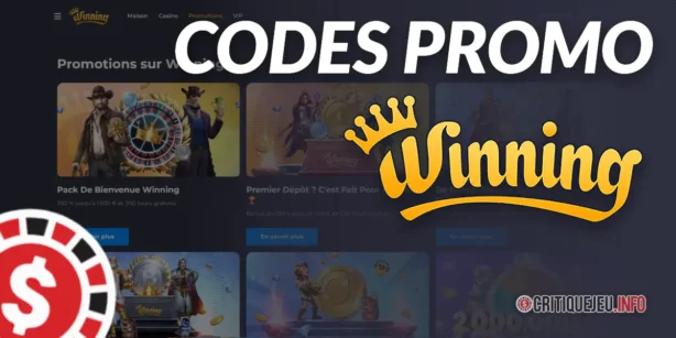 Bonus Winning.io et codes promos actifs en 2026