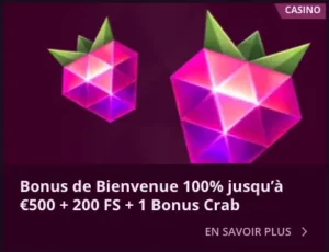 bonus de bienvenue malina casino