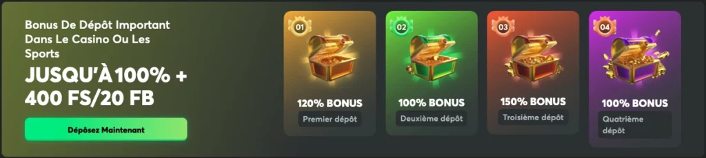 bonus sur dépot bc game