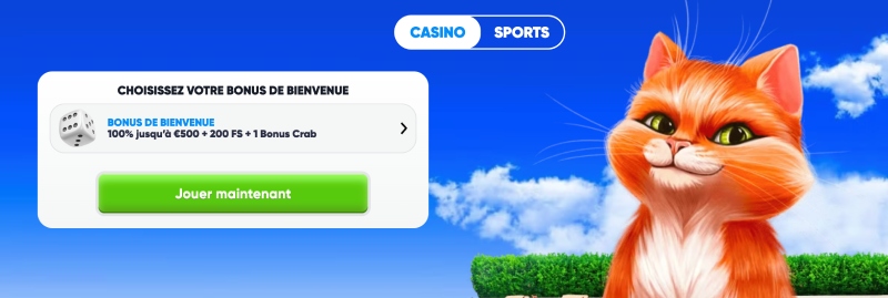capture d'&eacute;cran cazimbo bonus de bienvenue