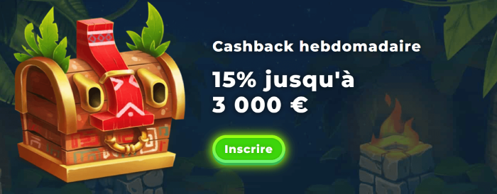 cashback hebdomadaire wazamba