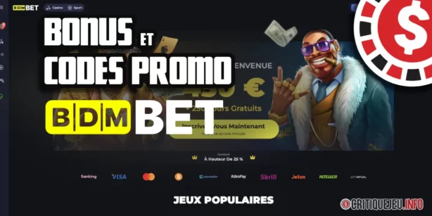 Code promo BDMBet exclusifs et bonus actifs en Juillet 2026