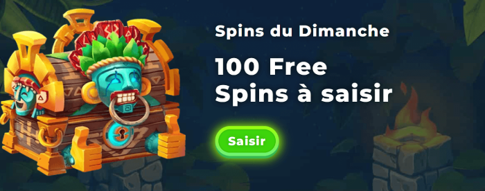 spins du dimanche wazamba