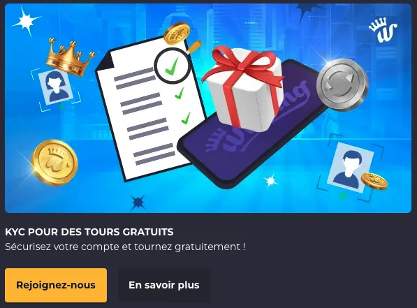 winning.io free spins vérification kyc