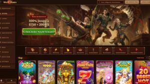 capture d&rsquo;écran will robin casino accueil