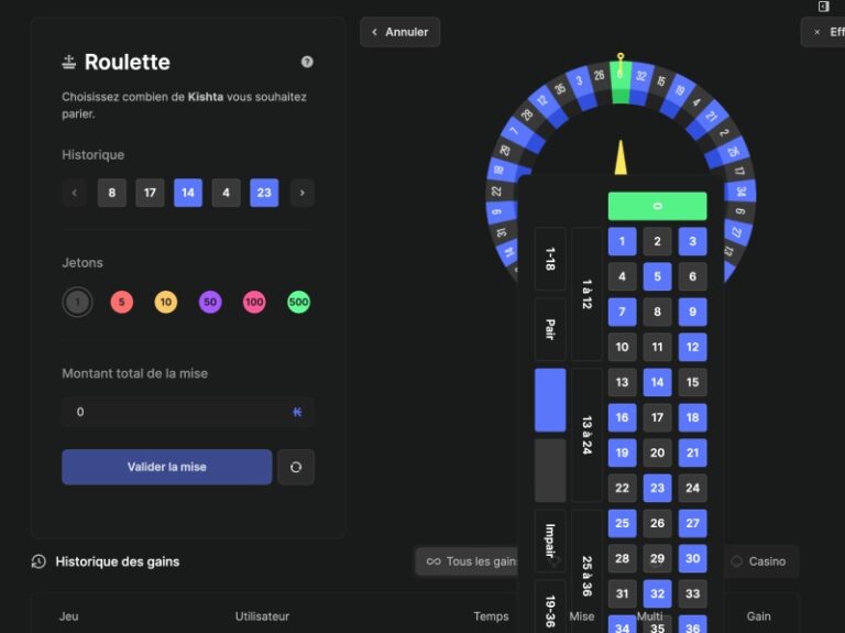 Kishta Kishta.io - La plateforme casino de Teufeurs