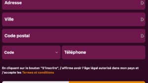 capture d'&eacute;cran lets jackpot casino formulaire 2