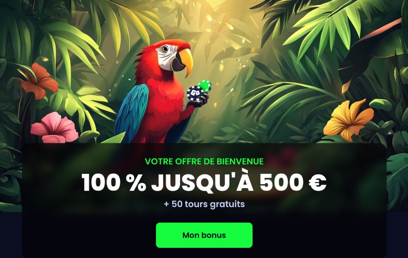 capture d'écran pampago casino bonus de bienvenue