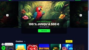 capture d'&eacute;cran pampago casino page d'accueil