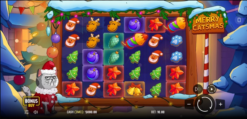 capture d'écran slot merry catsmas