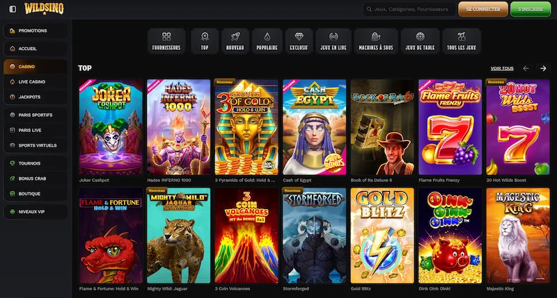 machines a sous wildsino casino