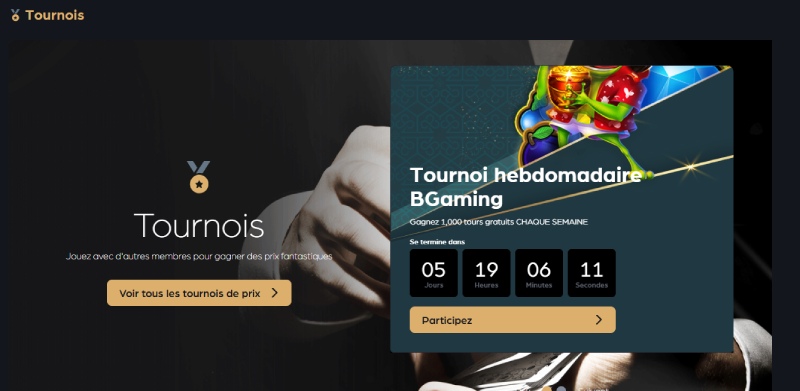 Tournoi BGaming sur The ClubHouse Casino