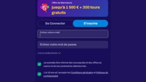 inscription candyspinz casino etape 3