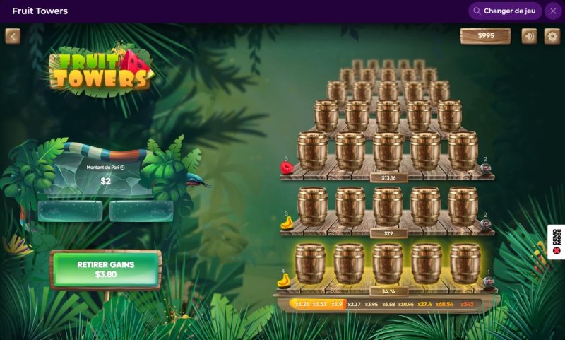 Fruit Tower sur Spinmama Casino