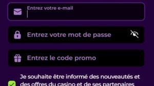 Inscription Spinmama étape 3
