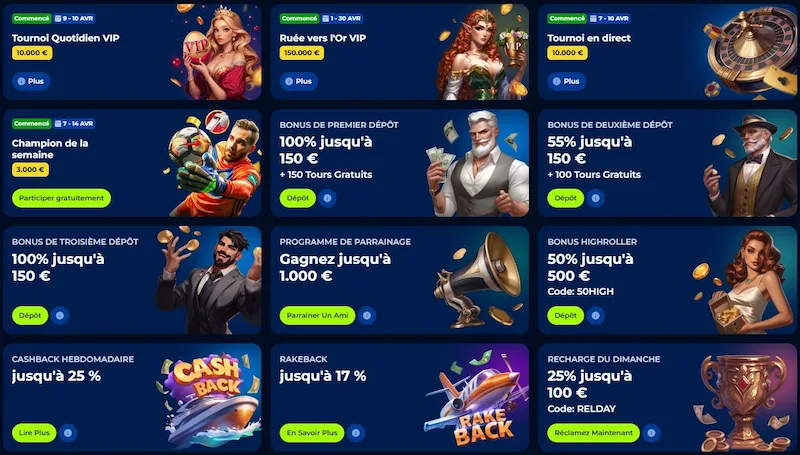 autres promos billionaire spin