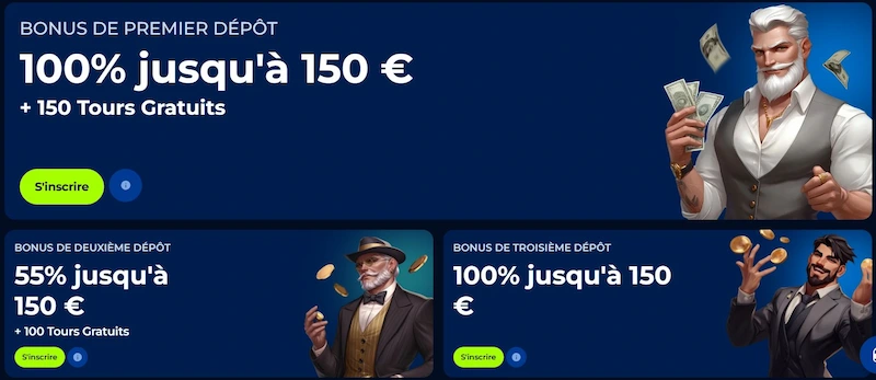 bonus de bienvenue billionaire spin