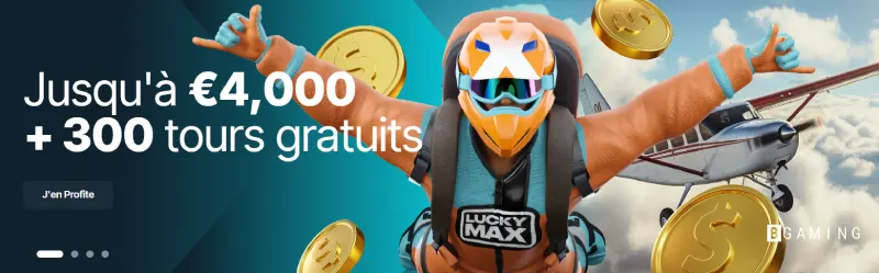 Bonus bienvenue Luckymax
