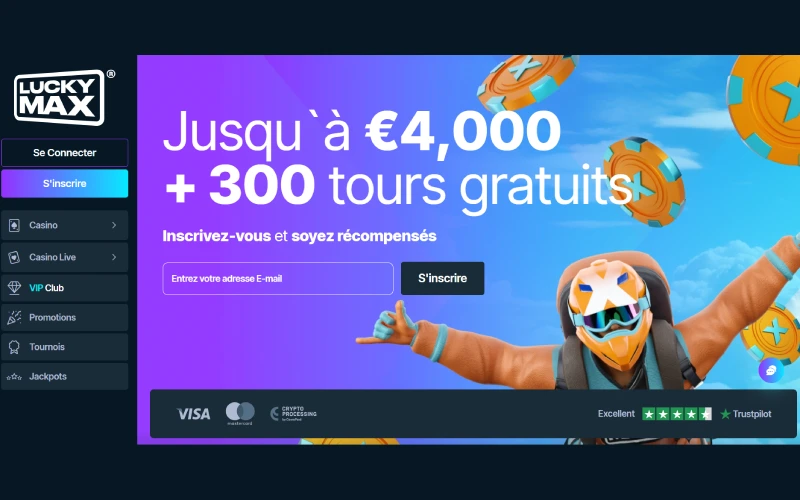 Inscription Lucky Max