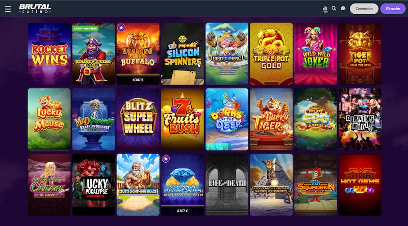 jeux brutal casino