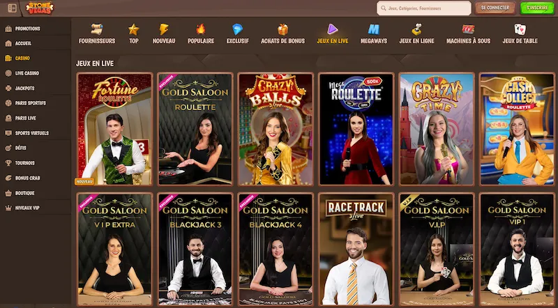 jeux live stone vegas casino