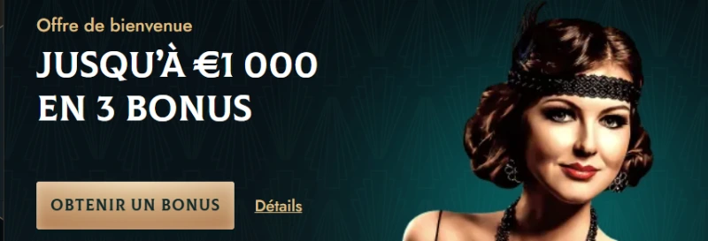 Capture d'&eacute;cran du bonus de bienvenue Dolly Casino