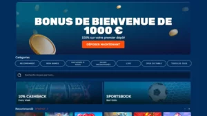Capture d'&eacute;cran &eacute;tape 1 inscription sur Bof Casino