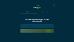 Capture d'&eacute;cran des informations de connexion sur Volerbet