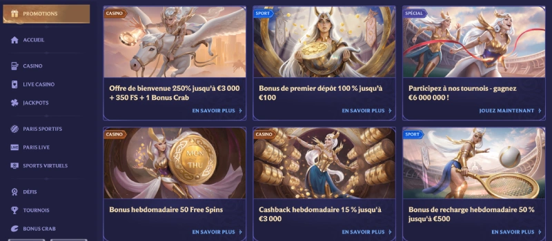 capture écran des autres promotions sur divaspin