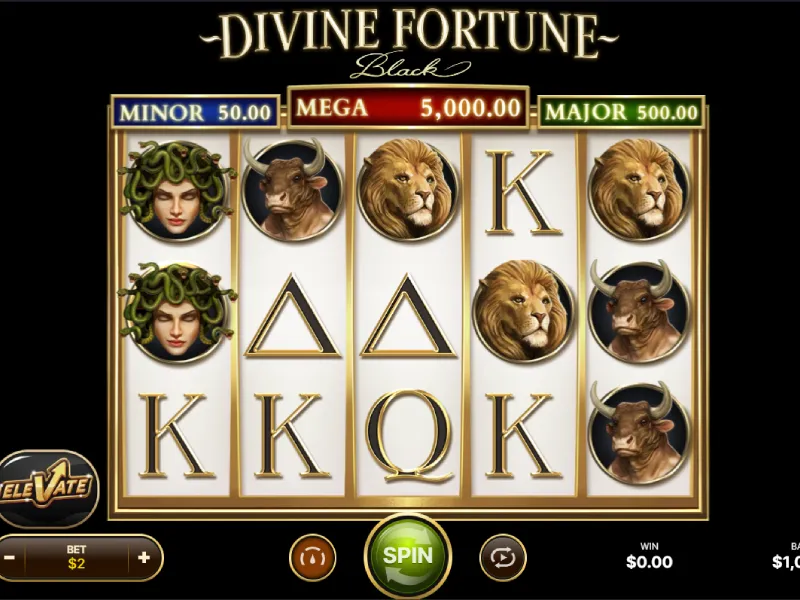 Image de la démo de Divine Fortune Black