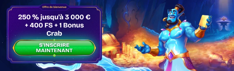 Capture d'écran du bonus de bienvenue WishWin