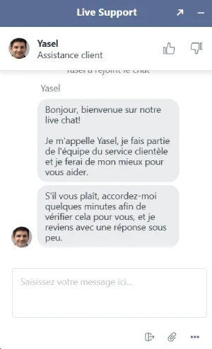 Echange avec le service client de Mafia Casino