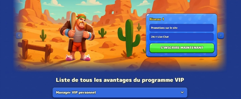 le programme vip de pistolo casino