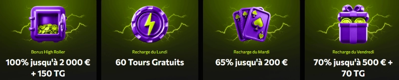 les autres promotions sur instasino casino