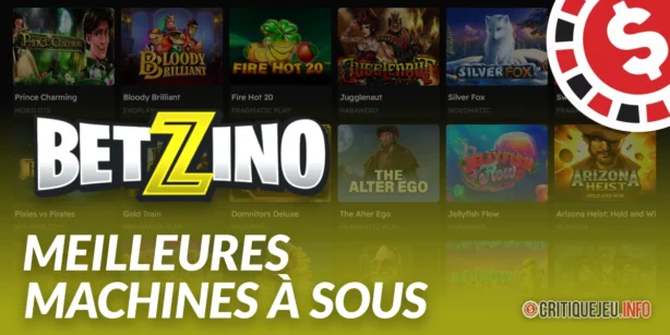 Les meilleures machines à sous Betzino en 2026