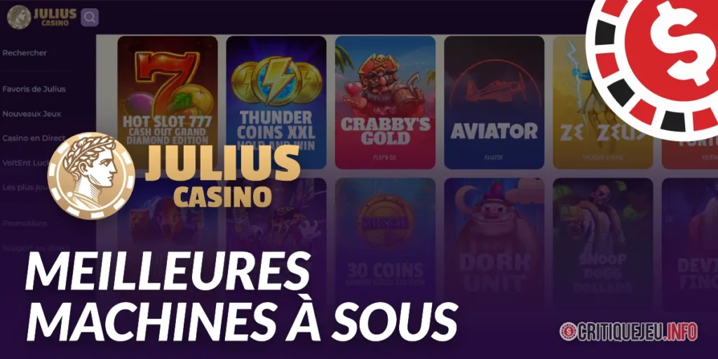 Machines à sous Julius Casino