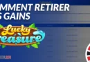 Bannière retirer gains Lucky Treasure