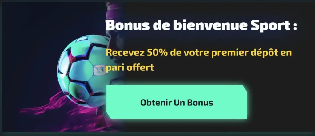 bonus bienvenue sport casinozer