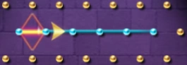 Capture d'écran du bouton pour ajuster la position des multiplicateurs sur Olympus Plinko
