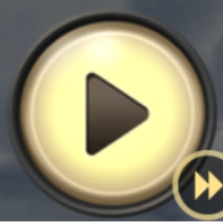 Capture d'écran du bouton pour lancer la partie sur Olympus Plinko