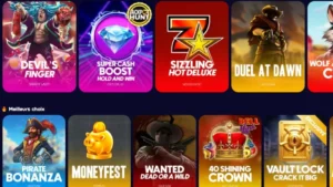 Capture d'&eacute;cran des jeux sur Spinsino