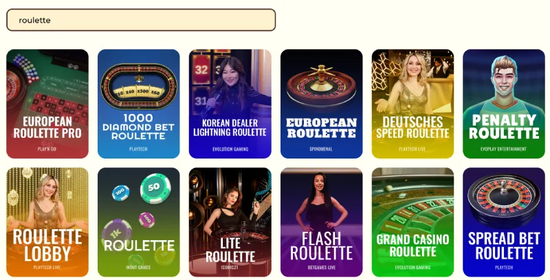 Capture d'&eacute;cran des jeux de table sur Captain Slots