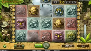Interface de la machine à sous Gonzo's Quest sur Julius Casino