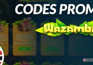 Codes promos Wazamba et bonus actifs en 2026