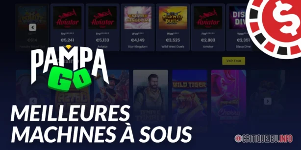 Les meilleures machines à sous Pampago en 2026