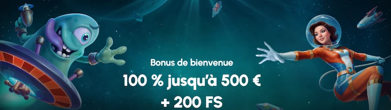 Capture d'&eacute;cran du bonus de bienvenue sur Slotexo