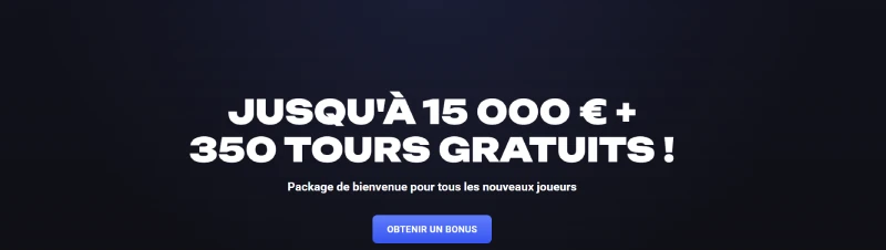 Bannière de présentation du bonus de bienvenue de Spinaura